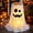 A, variant on Orangide Halloween Light Up Ghost Candy Bowl with Remote Control, Animated Ghost Stand for Front Porch, Spooky LED Treat Container for Trunk or Treat Decor