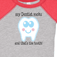 thumbnail image 4 of Inktastic Dentist Rocks Tooth Boys or Girls Baby Bodysuit, 4 of 5