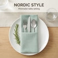 thumbnail image 4 of Unique Bargains Washable Reusable Cotton Cloth Napkins Green 17x17inch, 4 of 6