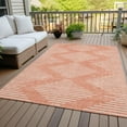 thumbnail image 6 of Addison Rugs Chantille Indoor/Outdoor Transitional Geometric Salmon Washable Rectangle Rug, 10' x 14', 6 of 6