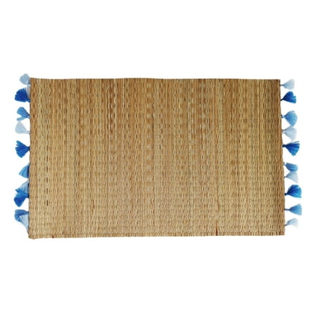 

Baiwo Non-slip Placemat with Tassels Straw Bohemian Style Cup Coaster for Dining