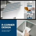 thumbnail image 5 of Jocisland 35.8"x21.7"x35.4" Stainless Steel Sink with Wall Rack, Single Bowl Utility Sink with Pull-Out Faucet, Freestanding Prep Station for Laundry, Kitchen or Utility Room, 5 of 9