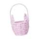 thumbnail image 5 of Cesta de Pascua con forma de conejito, cesta de flores con asa, vacía, decoración de Pascua, huevo de Pascua Rosa, 5 of 9