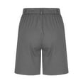 thumbnail image 6 of Mohiass Bermuda Shorts for Women Summer Fashion High Waisted Chino Shorts Straight Leg Casual Vacation Shorts Gray XL, 6 of 6