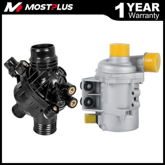 MOSTPLUS Electric Engine Water Pump and Thermostat for BMW X3 1 3 5 Series 11517563183