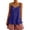 Dark Blue, variant on Women's Cotton Linen Tank Top, Spaghetti Strap Sleeveless Camisole, Summer Loose Fit Lightweight Shirt for Casual Wear, Beach Vacation, and Daily Outfits Blackish Green L