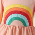 thumbnail image 5 of New Cartoon Rainbow Cotton Long-sleeved Dress, 5 of 10