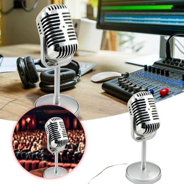 Klonfd Retro Electroplated Capacitor Computer Microphone Product K 19 Working Voltage 45V