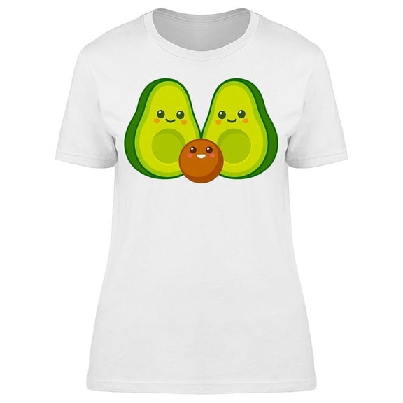 Cute Avocado Family T-Shirt Women -Image by Shutterstock, Female XX-Large