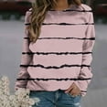 thumbnail image 2 of ShomPort Women's Fall Casual Floral Print Pullover Crewneck Long Sleeve Lounge Cute Sweatshirts, 2 of 4