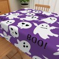 thumbnail image 5 of Duangreer Purple Ghost Halloween Rectangle Tablecloth, Waterproof Wrinkle Resistant Table Cover for Party Picnic Decors, 60 x 102 Inch, 5 of 6