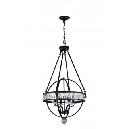 

4 Light Chandelier with Black finish