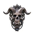 thumbnail image 1 of New resin ornaments, punk American sheep head wall decoration pendants, resin crafts, 1 of 5