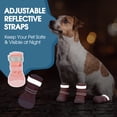 thumbnail image 6 of ROZKITCH 4PCS Dog Shoes for Hot Pavement Breathable Anti-Slip Reflective Summer Dog Booties for Walking Running Paw Protectors for Small Medium Large Dogs,Pink,#4, 6 of 10