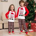 thumbnail image 3 of Nuevo traje navideño de dos piezas para padres e hijos, ropa para perros a cuadros con estampado de cabeza de ciervo europeo y americano, ropa para el hogar, 3 of 3