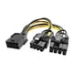 thumbnail image 1 of Convertidor de alta eficiencia 12v 8pin a dual 8pin6p + 2p) cables extensor Feliz Sencillez, 1 of 5