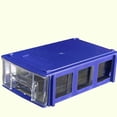 thumbnail image 2 of Thinsony 1/2/3/5 Plastic Convenient And Easy To Storage Boxes For Desktop Stackable Storage Hardware Drawers blue 140*93*40mm 1 Pc, 2 of 6