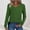 Green, variant on SYMOID Womens Pink Long Sleeve V Neck Raglan Top - 95% Polyester 5% Spandex Stretch, Relaxed Fit Casual Everyday Layering Shirt, Budget-Friendly for Walmart Shoppers,Size L