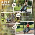 thumbnail image 4 of Aosom Child Baby Bike Trailer Kids 2 Seater, Bike Stroller Toddler, Blue, 4 of 10
