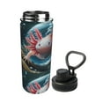 thumbnail image 2 of Fotbe Bubbles Axolotl Fantasy Pattern 18 Oz Sports Insulated Kettle Vacuum Cup Stainless Steel Travel Mug Cup Thermal Flask,Insulated Kettle for Cycling Gym Basketball Outdoor, 2 of 7
