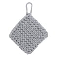 thumbnail image 3 of Cojín de taza resistente al calor, creativo, para el hogar, mantel individual, absorbente, tejido Gris claro 19cm, 3 of 9
