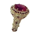 thumbnail image 2 of Cheers Women Rhinestone Inlay Ring Antique Valentines Propose Circlet Jewelry Gift, 2 of 2
