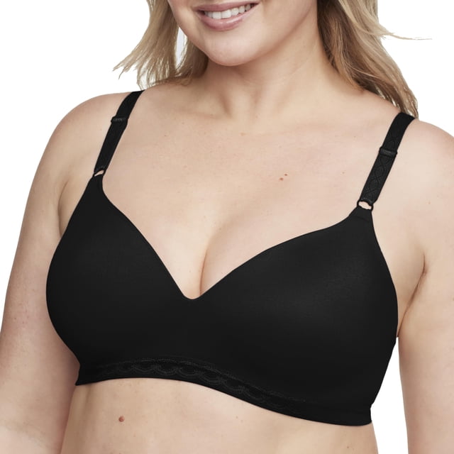 Bra Warner's Cloud 9 Super Soft Wireless 1269 Rich Black 36B
