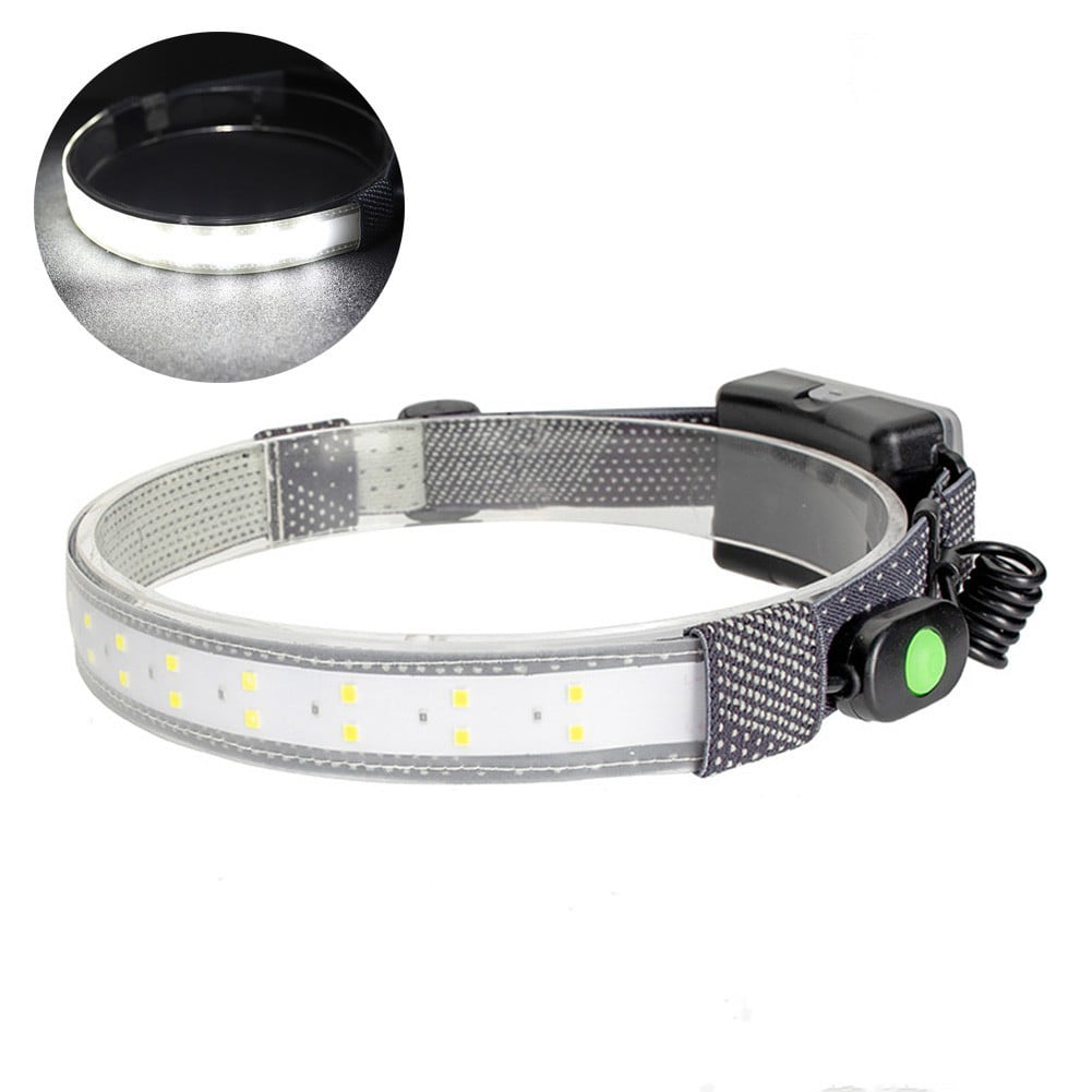 COB LED Headlamp Headlight Torch Rechargeable Work Light Bar Head Band Lamp USB 