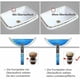 thumbnail image 4 of Tapón de drenaje para lavabo de baño, fácil instalación, conjunto de drenaje emergente para lavabos sin orificio de desbordamiento, construcción de latón macizo, resistente a la corrosión y al óxido, 4 of 5