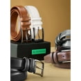 thumbnail image 2 of Marino’s Men Genuine Leather Dress Belt with Single Prong Buckle, 2 of 6