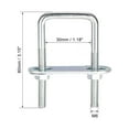 thumbnail image 2 of Uxcell M6x30mmx80mm Square U-Bolts Carbon Steel, 2 of 4
