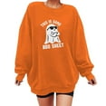 thumbnail image 1 of EQWLJWE Chandails en Molleton Graphiques d'Halloween pour Femmes Grande Taille Col Rond Manches Longues Chandail Imprimé Fantôme d'Halloween Chandails en Molleton Oversize Chandail Tops d'Halloween pour Femmes Tops pour Femmes 2023, 1 of 4