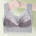 thumbnail image 5 of Zen Chic Bras for Older Women Posture Correcting Wireless Seamless Senior Bra Plus Size Mesh Full Coverage Bralette Gray 48, 5 of 5