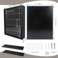 thumbnail image 5 of Rustic Black Shadow Box Frame Plexiglass Window Door with Removable Shelves 11 x 14, 5 of 6