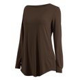 thumbnail image 3 of Nouveau T-shirt de Sport à Col Rond pour Femmes, Manches Longues et Ourlet Incurvé, T-shirt Léger à Col Rond pour Femmes, 3 of 3