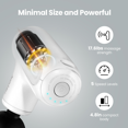 thumbnail image 4 of HEYCHY Super Mini Massage Gun, Deep Tissue Massager, Compact Travel Massage Gun, Full Body Recovery & Relief for Outdoors, USB Charging, 5 Speeds, Gifts for Men&Women, 4 of 7