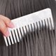 thumbnail image 4 of Peine para desenredar el cabello, peine de dientes anchos, peine de peluquería para el hogar, 1 unidad, 4 of 5