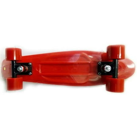 Three Whys RE-2206RDBKRD22 New Rekon Black - Red Banana Board Skate Cruiser Complete Mold Red -