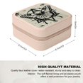 thumbnail image 2 of Shiartex Butterfly Travel Jewelry Box for Necklace, Ring, Earring - Portable and Compact Storage Case with High Quality PU Leather - Bridesmaid and Travel Essential Gift Pink, 2 of 5