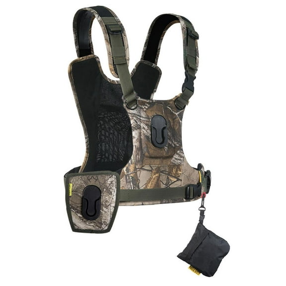 Cotton Carrier G3 Harness System for 2x DSLR Camera with Attached Lenses, Realtree Xtra Camo