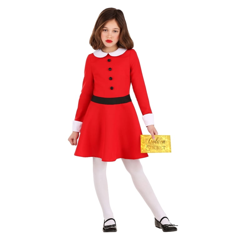 Girls Child Spoiled Ticket Winner Costume L Black/Red/White FUN Costumes