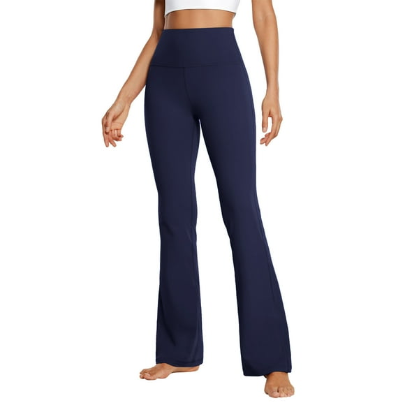 Timegard Womens Yoga Flare Pants High Waisted Bell Bottom Slim Comfy Leggings Workout Running Gym Trousers