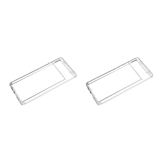 Bearachild Funda de teléfono de piel transparente a prueba de golpes, funda transparente suave, reemplazo de carcasa de incisión precisa para Pixel 6 Transparente/Pixel 6 Pro 2piezas