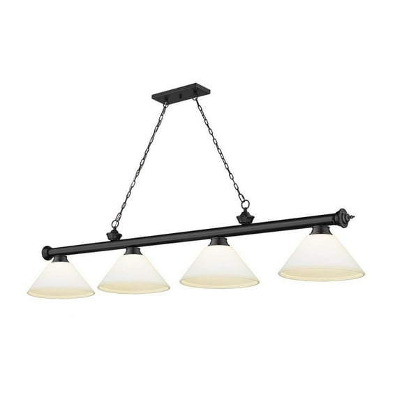 4 Light Billiard in Traditional and Classical Style-18.75 inches Tall and 14 inches Wide Bailey Street Home 372-Bel-4596776
