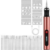 Cordless Engraving Pen with 30 Bit, Electric Engraver Pen, DIY Engraver Tool Kit for Carving Bead, Glass and Plastic