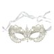 thumbnail image 2 of Máscara de encaje para mujer, máscara de media cara, elegante, suave y delicada, máscara de mascarada de encaje Correa de hilo de plata, 2 of 9