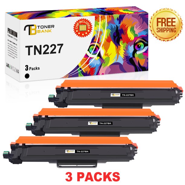 Toner Bank Compatible Toner Cartridge for Brother TN-227 TN-227BK HL-L3230CDW HL-L3290CDW Ink Black 3-Pack - Walmart.com