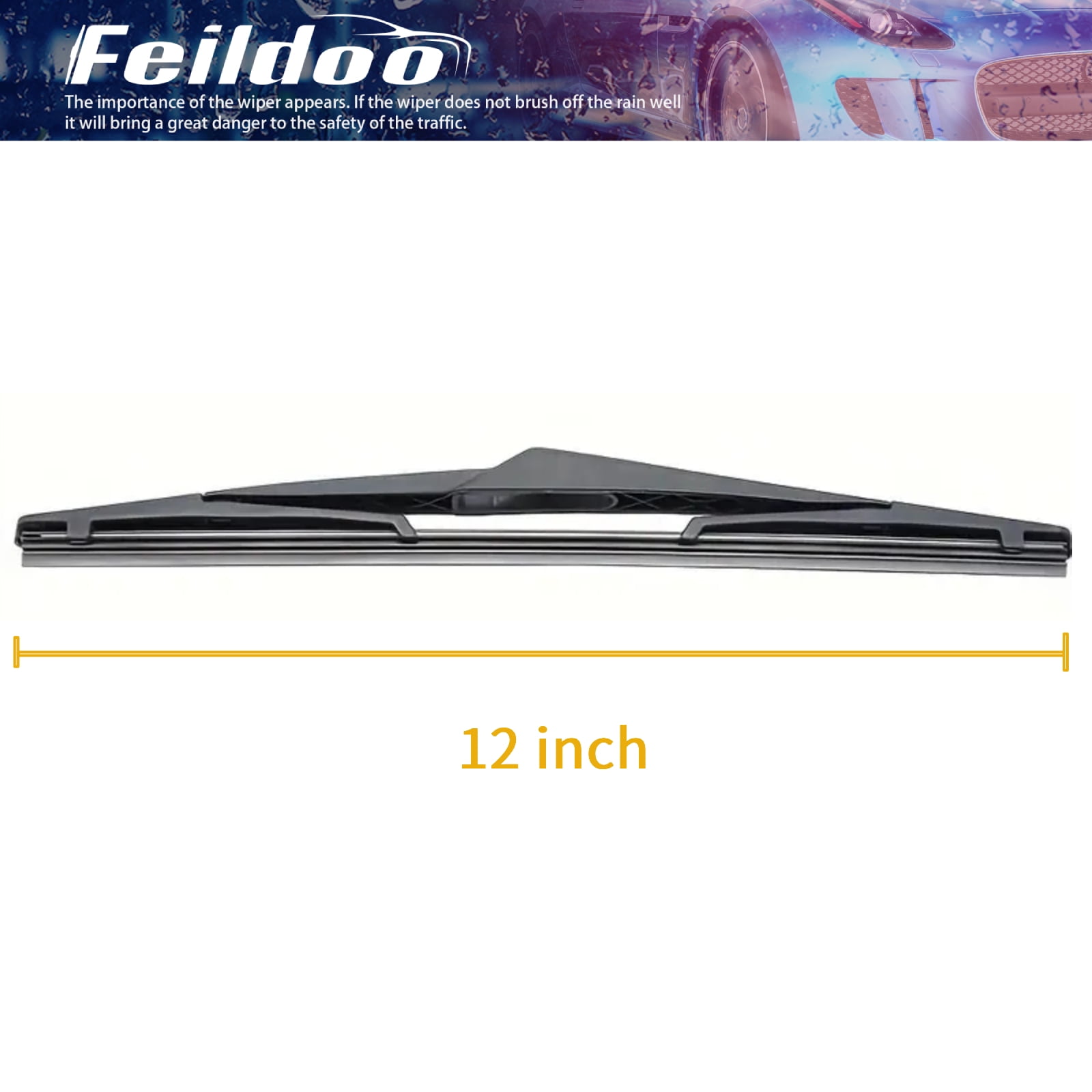 SOCOOL 22"+14"+12L Front and Rear Windshiled Wiper Blades Fit For Nissan Juke 2017-2011, 3PCS for Car Window, Y21H1I7S
