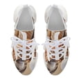 thumbnail image 6 of Seashell On The Beach Fashion Women's Nurse Shoes Casual Flat Sneaker Print Ladies Lace Up Light Walking Shoe Breathable Footwear, 6 of 8