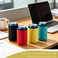 thumbnail image 6 of 4 Pack 12oz Slim Can Cooler Sleeves — 4mm Neoprene Insulated Can Covers, Non-Slip Grip, Stretch Fit for Standard Beer, Soda & Seltzer Cans, 6 of 6